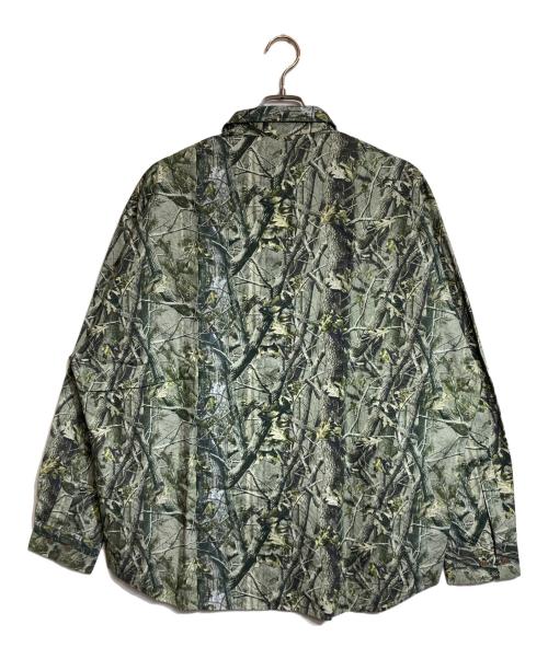 SOFTHYPHEN（ソフトハイフン）SOFTHYPHEN (ソフトハイフン) CAMO PATTERNED OVER SIZED SHIRT グリーン サイズ:3の古着・服飾アイテム