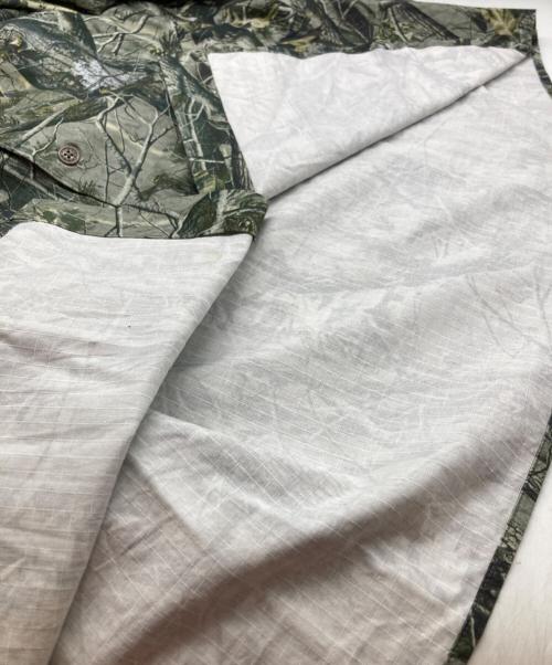 SOFTHYPHEN（ソフトハイフン）SOFTHYPHEN (ソフトハイフン) CAMO PATTERNED OVER SIZED SHIRT グリーン サイズ:3の古着・服飾アイテム