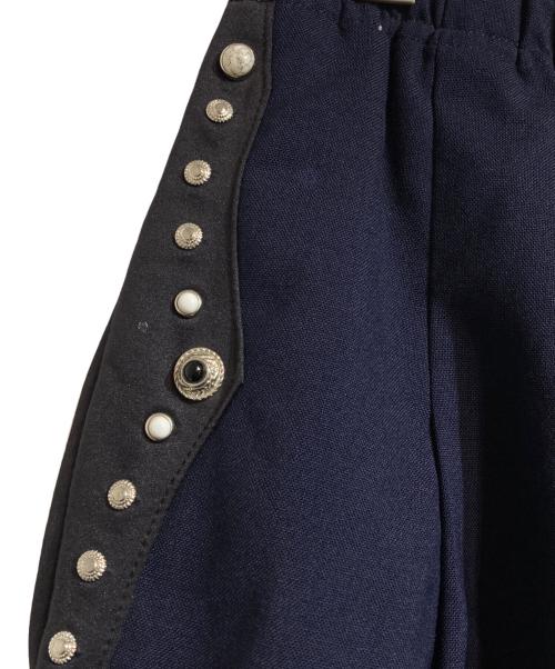 TOGA VIRILIS（トーガ ビリリース）TOGA VIRILIS (トーガ ビリリース) スタッズ２タックスラックス ネイビー サイズ:44の古着・服飾アイテム