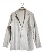HOMME PLISSE ISSEY MIYAKEオム プリッセ イッセイ ミヤケ）の古着「BASICSプリーツテーラードジャケット」｜グレー