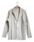 HOMME PLISSE ISSEY MIYAKE（オム プリッセ イッセイ ミヤケ）の古着「BASICSプリーツテーラードジャケット」｜グレー