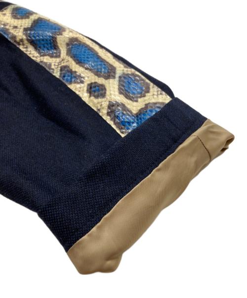 WALTER VAN BEIRENDONCK（ウォルター ヴァン ベイレンドンク）WALTER VAN BEIRENDONCK (ウォルターヴァンベイレンドンク) ケープドッキングテーラードジャケット ネイビー サイズ:46の古着・服飾アイテム