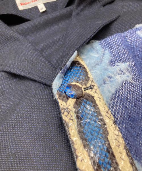 WALTER VAN BEIRENDONCK（ウォルター ヴァン ベイレンドンク）WALTER VAN BEIRENDONCK (ウォルターヴァンベイレンドンク) ケープドッキングテーラードジャケット ネイビー サイズ:46の古着・服飾アイテム