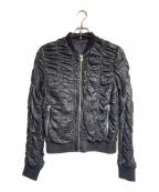 DIOR HOMMEディオール オム）の古着「シャーリングレザーブルゾン」｜ブラック