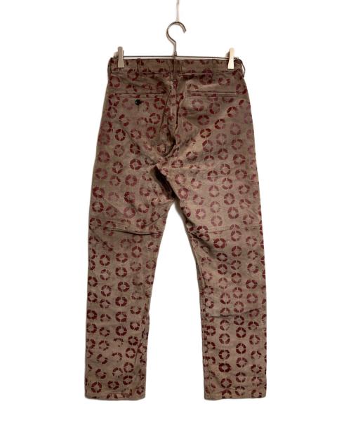 COMME des GARCONS HOMME PLUS（コムデギャルソンオムプリュス）COMME des GARCONS HOMME PLUS (コムデギャルソンオムプリュス) プリントピックレザーパンツ ブラウン サイズ:SSの古着・服飾アイテム