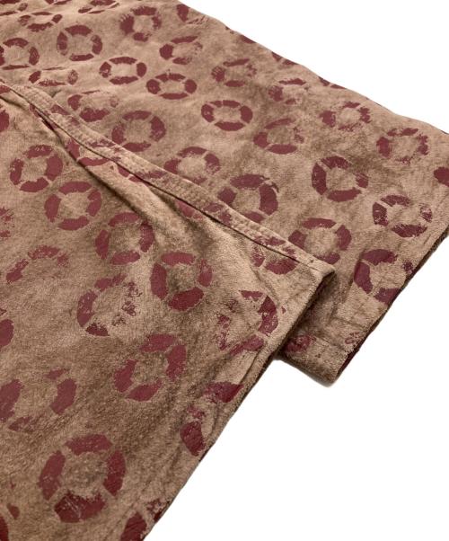 COMME des GARCONS HOMME PLUS（コムデギャルソンオムプリュス）COMME des GARCONS HOMME PLUS (コムデギャルソンオムプリュス) プリントピックレザーパンツ ブラウン サイズ:SSの古着・服飾アイテム