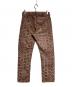 COMME des GARCONS HOMME PLUS (コムデギャルソンオムプリュス) プリントピックレザーパンツ ブラウン サイズ:SS：18000円