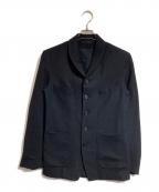 ANN DEMEULEMEESTERアンドゥムルメステール）の古着「ウールショールカラージャケット」｜ブラック