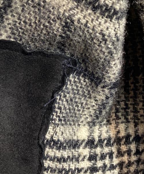 10 corso como COMME des GARCONS（ディエチコルソコモ・コムデギャルソン）10 corso como COMME des GARCONS (ディエチコルソコモ・コムデギャルソン) U-Ni-Ty (ユニティ) エルボーパッチウールチェックテーラードジャケット グレー サイズ:46の古着・服飾アイテム