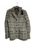 10 corso como COMME des GARCONS（ディエチコルソコモ・コムデギャルソン）の古着「エルボーパッチウールチェックテーラードジャケット」｜グレー