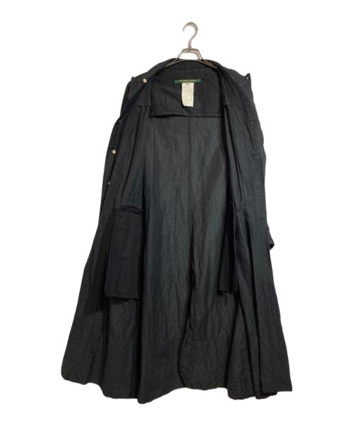 Paul Harnden（ポールハーデン）Paul Harnden (ポールハーデン) ウールリネンロングコート ブラック サイズ:Mの古着・服飾アイテム