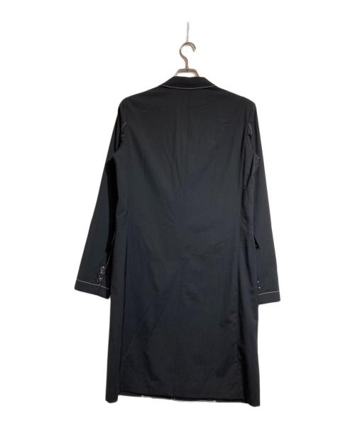 PRADA（プラダ）PRADA (プラダ) ステッチロングジャケット ブラック サイズ:44Rの古着・服飾アイテム