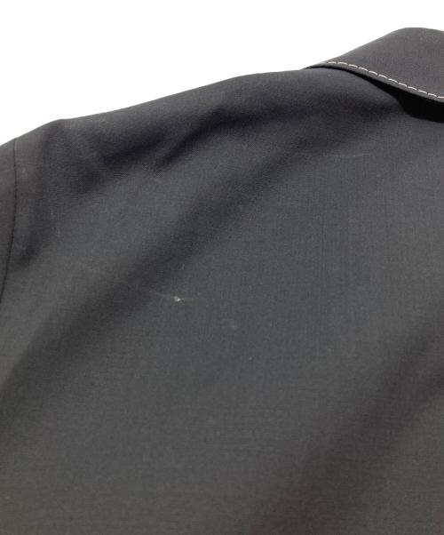 PRADA（プラダ）PRADA (プラダ) ステッチロングジャケット ブラック サイズ:44Rの古着・服飾アイテム