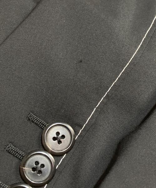 PRADA（プラダ）PRADA (プラダ) ステッチロングジャケット ブラック サイズ:44Rの古着・服飾アイテム