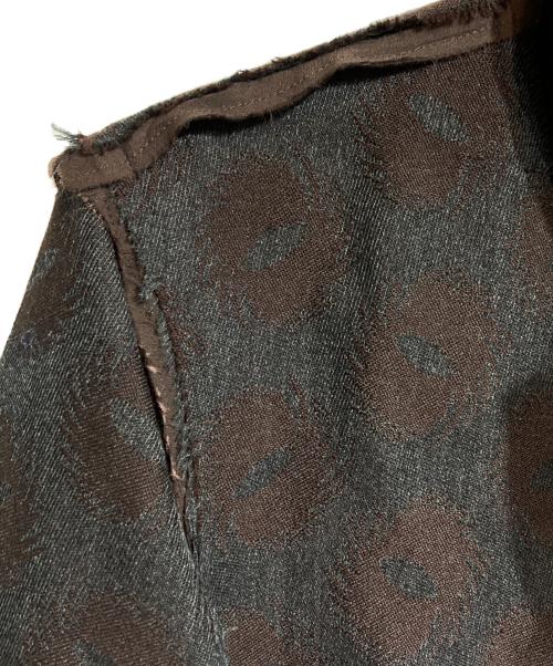 COMME des GARCONS HOMME PLUS（コムデギャルソンオムプリュス）COMME des GARCONS HOMME PLUS (コムデギャルソンオムプリュス) ジャガード裁ち切りジャケット グレー×ブラウン サイズ:Sの古着・服飾アイテム