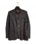 COMME des GARCONS HOMME PLUS（コムデギャルソンオムプリュス）の古着「ジャガード裁ち切りジャケット」｜グレー×ブラウン