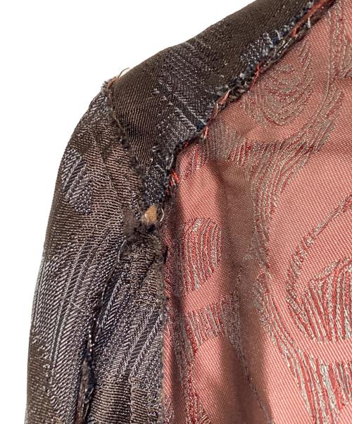 COMME des GARCONS HOMME PLUS（コムデギャルソンオムプリュス）COMME des GARCONS HOMME PLUS (コムデギャルソンオムプリュス) カットオフジャガードテーラードジャケット グレー×ブラウン サイズ:Sの古着・服飾アイテム