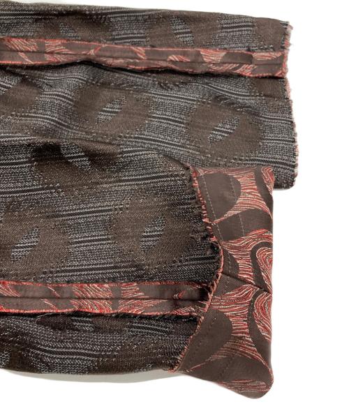 COMME des GARCONS HOMME PLUS（コムデギャルソンオムプリュス）COMME des GARCONS HOMME PLUS (コムデギャルソンオムプリュス) カットオフジャガードテーラードジャケット グレー×ブラウン サイズ:Sの古着・服飾アイテム