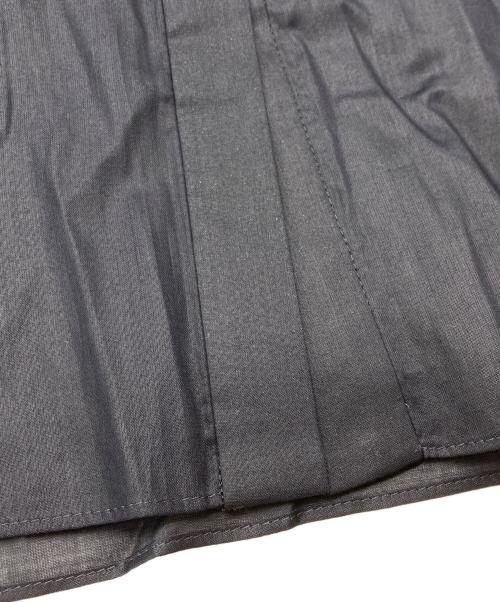 DRAWER（ドゥロワー）DRAWER (ドゥロワー) コットンボイルフリルノースリーブブラウス ネイビー サイズ:36の古着・服飾アイテム