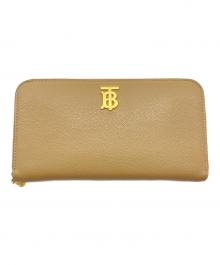 BURBERRY（バーバリー）の古着「ラウンドファスナーウォレット」｜ベージュ