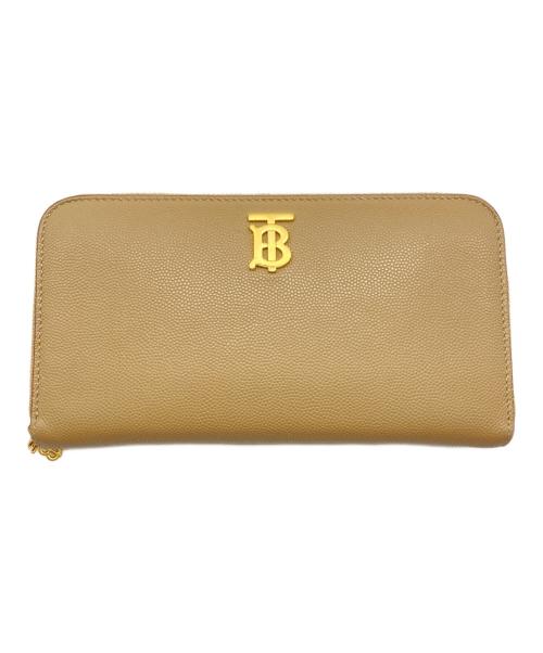 BURBERRY（バーバリー）BURBERRY (バーバリー) ラウンドファスナーウォレット ベージュの古着・服飾アイテム