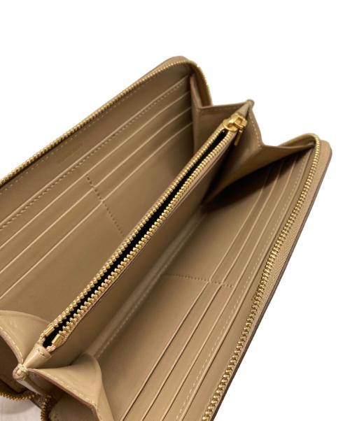 BURBERRY（バーバリー）BURBERRY (バーバリー) ラウンドファスナーウォレット ベージュの古着・服飾アイテム