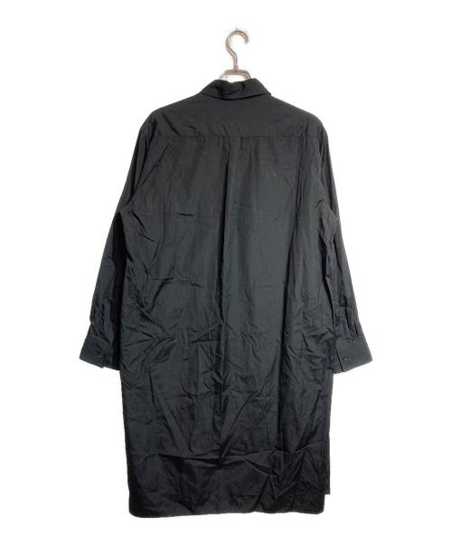 s'yte（サイト）s'yte (サイト) 100/2 BROAD REGULAR COLLAR LOOSE FIT LONG SHIRT ブラック サイズ:3の古着・服飾アイテム