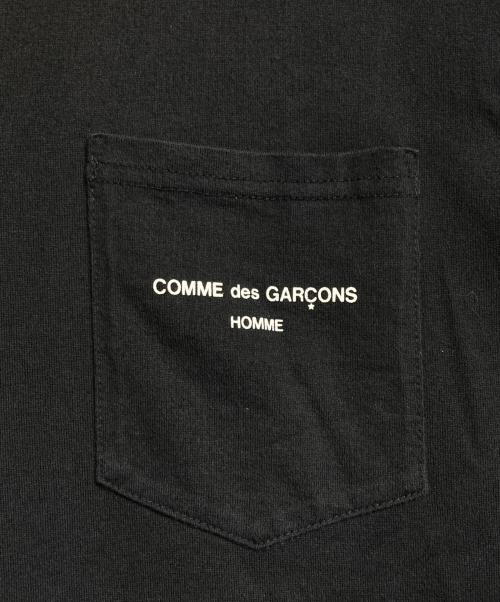 COMME des GARCONS HOMME（コムデギャルソン オム）COMME des GARCONS HOMME (コムデギャルソン オム) ロングスリーブカットソー ブラック サイズ:Sの古着・服飾アイテム