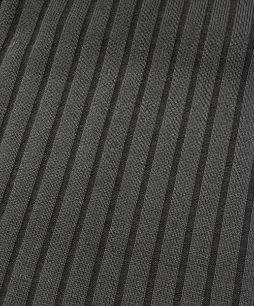 PUBLIC TOKYO（パブリックトウキョウ）PUBLIC TOKYO (パブリックトウキョウ) ベストレイヤードニットワンピース ネイビー×ブラウン サイズ:FREEの古着・服飾アイテム