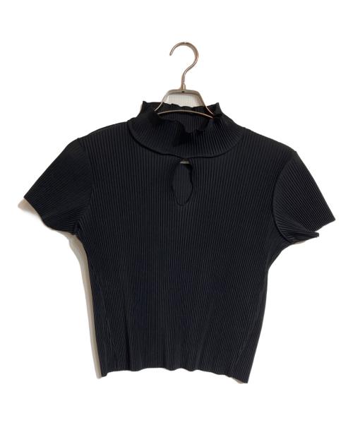 todo kotohayokozawa（トゥードゥー コトハヨコザワ）todo kotohayokozawa (トゥードゥー コトハヨコザワ) HIGHNECK TINY TOP ブラック サイズ:Freeの古着・服飾アイテム