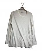 Yohji Yamamoto pour hommeヨウジヤマモト プールオム）の古着「カルティマ天竺丸首長袖カットソー」｜ホワイト