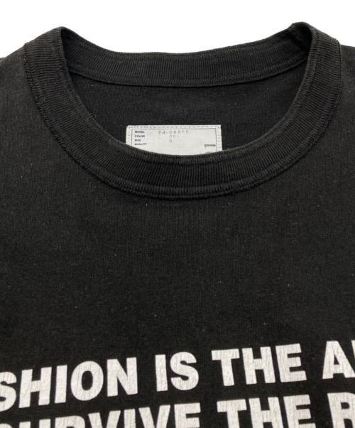 sacai（サカイ）sacai (サカイ) Bill Cunningham Graphic Print T-Shirt ブラック サイズ:5の古着・服飾アイテム