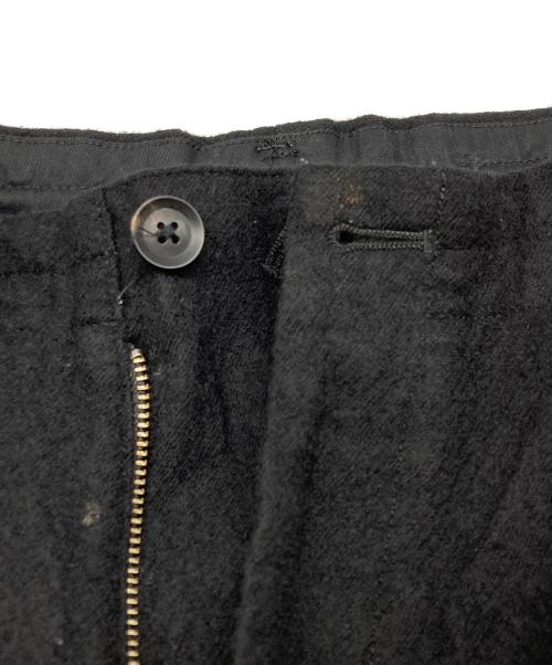 Yohji Yamamoto pour homme（ヨウジヤマモト プールオム）Yohji Yamamoto pour homme (ヨウジヤマモト プールオム) 縮絨ワイドパンツ ブラック サイズ:3の古着・服飾アイテム