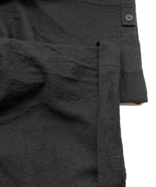 Yohji Yamamoto pour homme（ヨウジヤマモト プールオム）Yohji Yamamoto pour homme (ヨウジヤマモト プールオム) 縮絨ワイドパンツ ブラック サイズ:3の古着・服飾アイテム