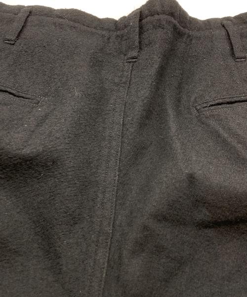 Yohji Yamamoto pour homme（ヨウジヤマモト プールオム）Yohji Yamamoto pour homme (ヨウジヤマモト プールオム) 縮絨ワイドパンツ ブラック サイズ:3の古着・服飾アイテム