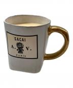 sacai×ASTIER de Villatteサカイ×アスティエ・ド・ヴィラット）の古着「キャンドル」｜ホワイト×ゴールド