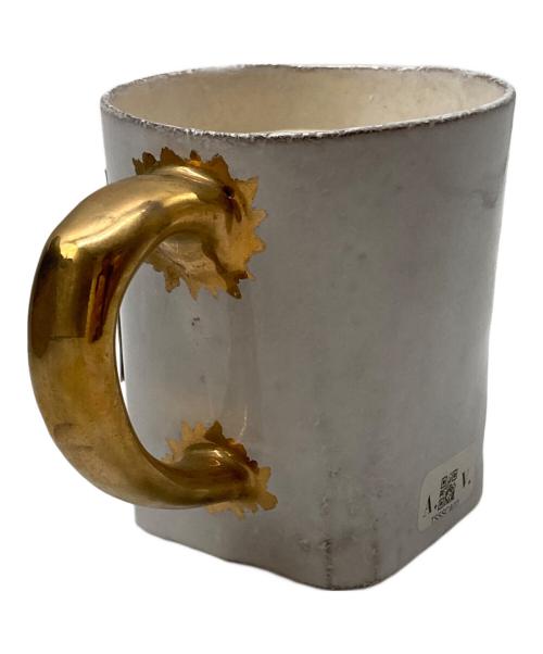 sacai（サカイ）sacai (サカイ) ASTIER de Villatte (アスティエドヴィラット) キャンドル ホワイト×ゴールドの古着・服飾アイテム