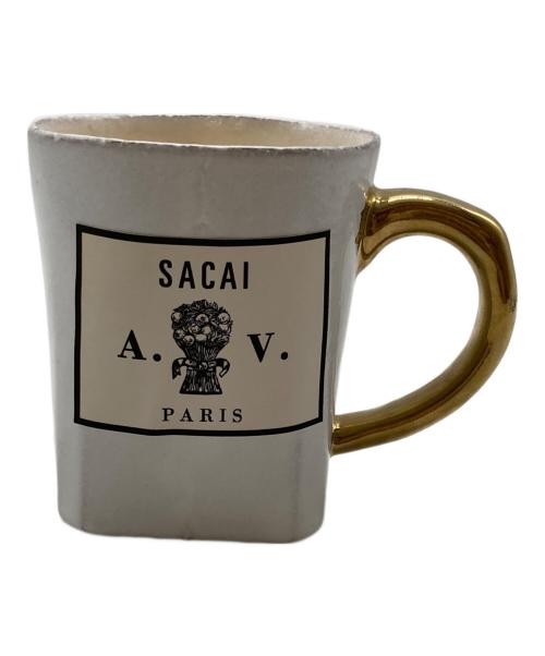 sacai（サカイ）sacai (サカイ) Astier de Villatte (アスティエドヴィラット) キャンドル ホワイト×ゴールドの古着・服飾アイテム