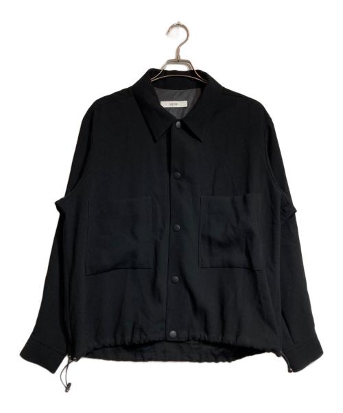 Ujoh（ウジョー）Ujoh (ウジョー) Drawcord Shirt ブラック サイズ:2の古着・服飾アイテム