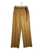 DRIES VAN NOTENドリスヴァンノッテン）の古着「ベルテッドスラックス」｜ブラウン