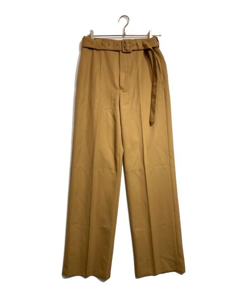 DRIES VAN NOTEN（ドリスヴァンノッテン）DRIES VAN NOTEN (ドリスヴァンノッテン) ベルテッドスラックス ブラウン サイズ:44の古着・服飾アイテム