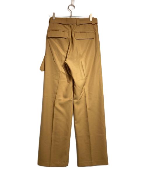 DRIES VAN NOTEN（ドリスヴァンノッテン）DRIES VAN NOTEN (ドリスヴァンノッテン) ベルテッドスラックス ブラウン サイズ:44の古着・服飾アイテム