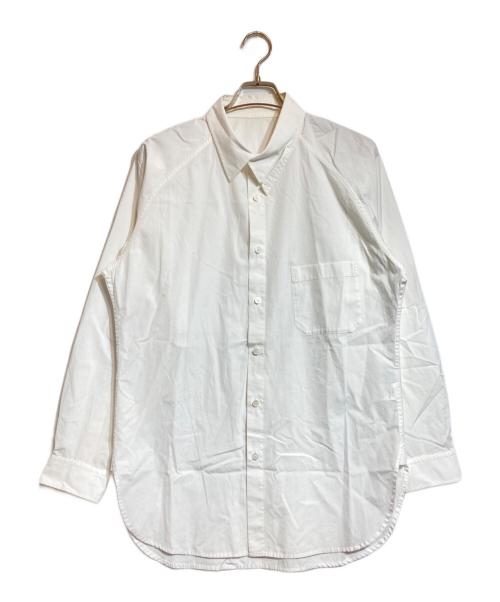 Yohji Yamamoto pour homme（ヨウジヤマモト プールオム）Yohji Yamamoto pour homme (ヨウジヤマモト プールオム) アシメ切衿ブロードB/シャツ ホワイト サイズ:3の古着・服飾アイテム