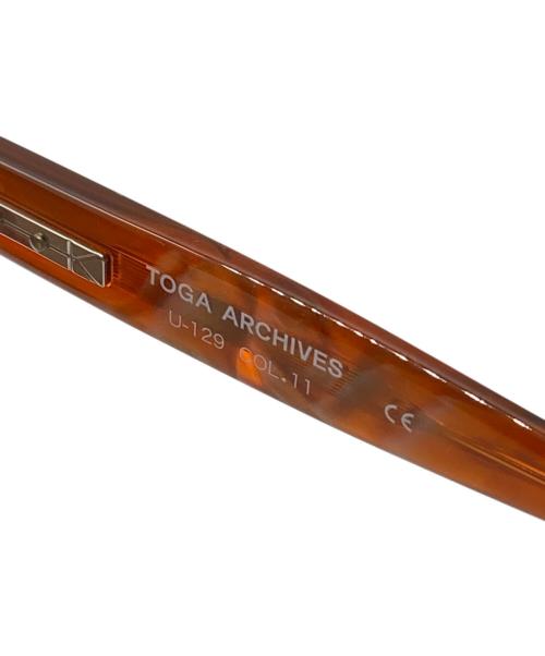 YUICHI TOYAMA（ユウイチトヤマ）YUICHI TOYAMA (ユウイチトヤマ) TOGA ARCHIVES (トーガアーカイブス) サングラス ブラウン サイズ:46□23-148の古着・服飾アイテム