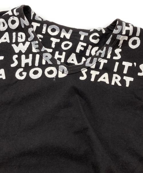 MARTIN MARGIELA（マルタン・マルジェラ）MARTIN MARGIELA (マルタン・マルジェラ) AIDS TEE ブラック サイズ:Lの古着・服飾アイテム
