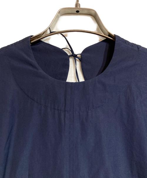 Mame Kurogouchi（マメクロゴウチ）mame kurogouchi (マメクロゴウチ) Puff Sleeve Cotton Dress ネイビー サイズ:1の古着・服飾アイテム