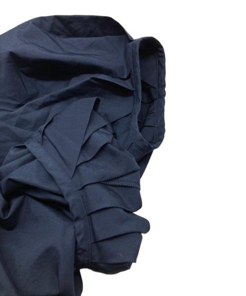 Mame Kurogouchi（マメクロゴウチ）mame kurogouchi (マメクロゴウチ) Puff Sleeve Cotton Dress ネイビー サイズ:1の古着・服飾アイテム