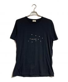 Saint Laurent Paris（サンローランパリ）の古着「ロゴスタープリントTシャツ」｜ブラック