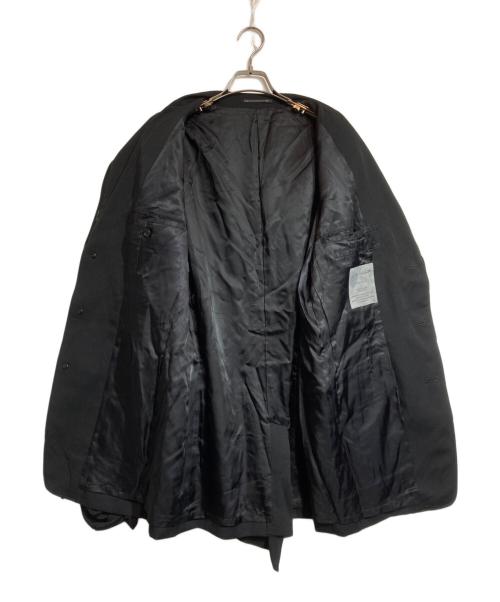 Yohji Yamamoto pour homme（ヨウジヤマモト プールオム）Yohji Yamamoto pour homme (ヨウジヤマモト プールオム) WOOL GABARDINE LEFT SIDE DRAPED JACKET ブラック サイズ:3の古着・服飾アイテム