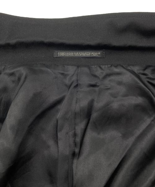 Yohji Yamamoto pour homme（ヨウジヤマモト プールオム）Yohji Yamamoto pour homme (ヨウジヤマモト プールオム) WOOL GABARDINE LEFT SIDE DRAPED JACKET ブラック サイズ:3の古着・服飾アイテム